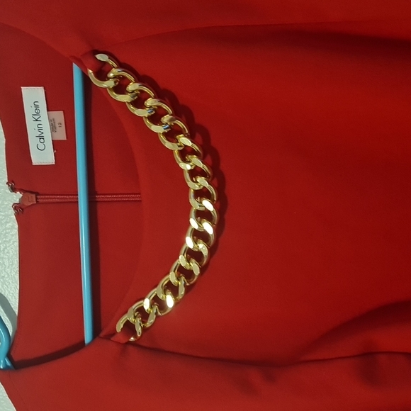 Red valentine Calvin Klein Dress size 12 - Picture 4 of 4